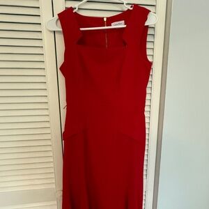 Calvin Klein red dress